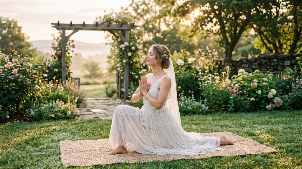 Bride doing yoga 202603302258