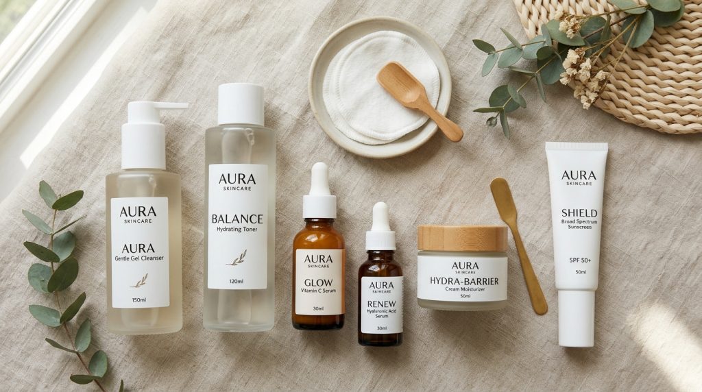 Skincare products flat 202603302253