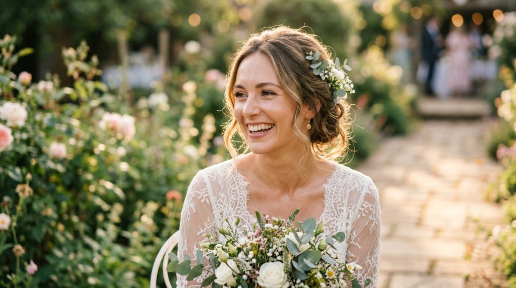 Smiling bride with 202603302300