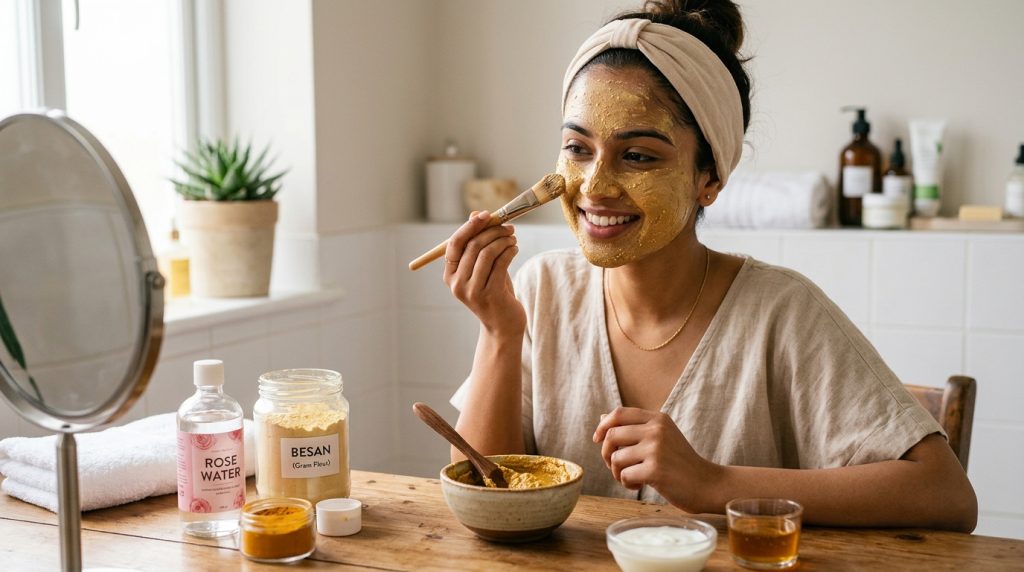 Besan face pack 202604010220