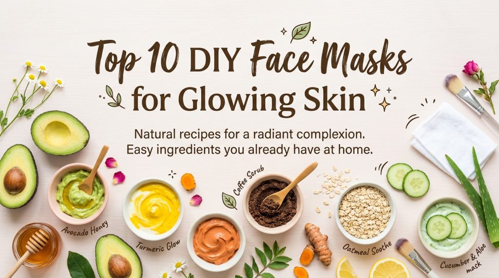 Top 10 DIY Face Masks for Glowing Skin