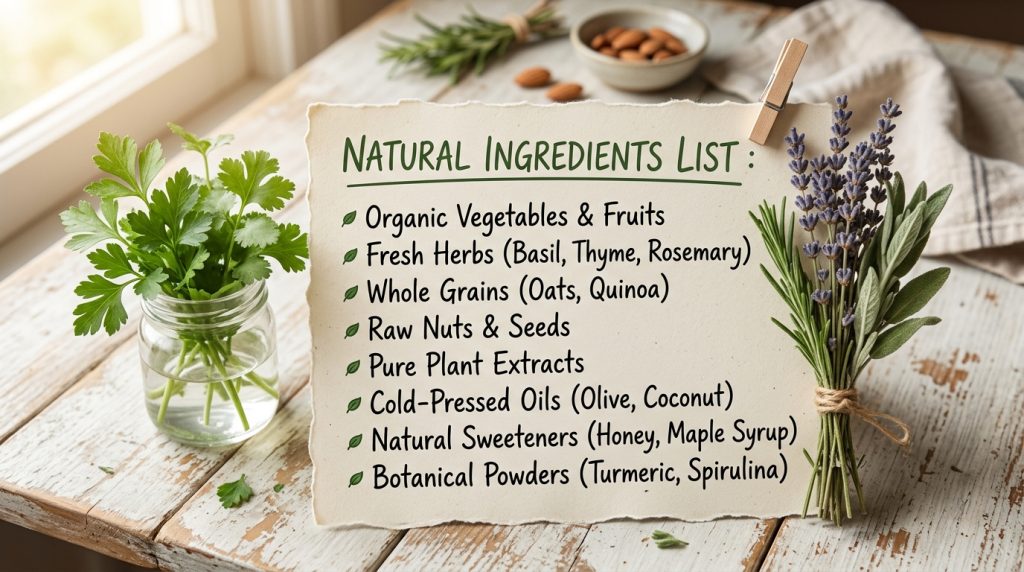 Natural ingredients list 202604010147